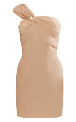 Stone Linen Look One Shoulder Knot Detail Bodycon Dress 9 Stone Linen Look One Shoulder Knot Detail Bodycon Dress -VelvetMuse Store 01105f99cd1422f25b09635602902385fda54171 cnd5473 5
