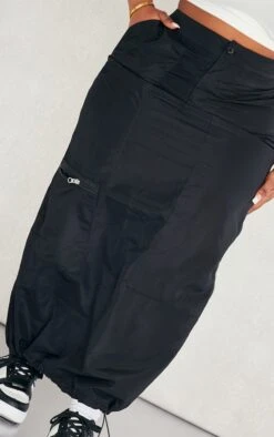 Plus Black Zip Up Detail Midi Skirt -VelvetMuse Store 0424931f812bb1d9d93dc0d31ffc75d7803a5953 cnd5089 4