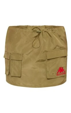 Kappa Khaki Nylon Cargo Micro Mini Skirt -VelvetMuse Store 04850ce09539b3921f188d98ed2827b27852dd83 cnd8274 6