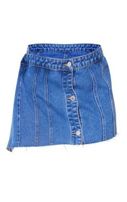 Mid Blue Wash Wrap Over Denim Micro Mini Skirt -VelvetMuse Store 0b45236f4592e7d5d204fea9b23e2aac78e55663 cnc9790 6