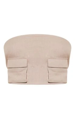 Taupe Linen Look Cargo Pocket Bandeau Corset -VelvetMuse Store 0ca1b825f1d746c0666c85d244f59d41a1f6da9d cnd4585 5