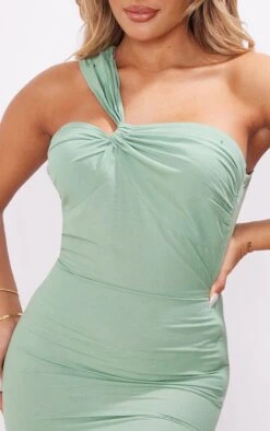 Pistachio Linen Look One Shoulder Knot Detail Bodycon Dress -VelvetMuse Store 14c9dd0e5db484b05d4484fe87763ce7059e3845 cnd5474 4