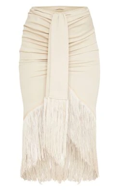 Cream Tassel Hem Midi Skirt -VelvetMuse Store 182eb8f3a14e96848392aff9b9b3f7cd4843e03e cmt5174 5