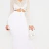 Shape White Slinky Midaxi Skirt