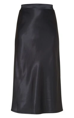 Black Satin Bias Cut Midi Skirt -VelvetMuse Store 2682e91cc9a19e7512fd85e4155cedf30596f16b cmq7838 5