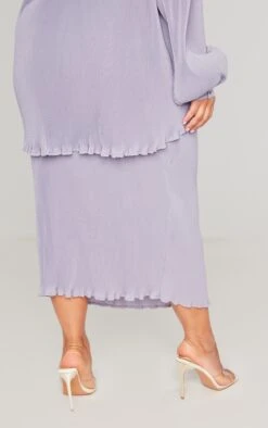 Plus Light Grey Plisse Midi Skirt -VelvetMuse Store 28bc3bc2f533331cb04baa3ca70c9cf0164f09d4 cnc7361 3