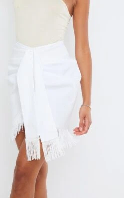 White Woven Tassel Wrap Skirt -VelvetMuse Store 2a4b7c909cafcd73fc3ccb383d0783f09e006b06 cmq8667 5