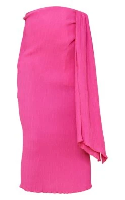 Maternity Pink Plisse Twist Midi Skirt -VelvetMuse Store 2d2e4dea758595bc6256b3c6e7718f8520a0340c cmw5720 5