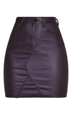 Black Coated Denim Extreme Mini Skirt -VelvetMuse Store 362070628818188429114e53c079394b74d6b4a2 cmf6119 6