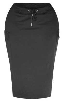 Plus Black Sweat Cargo Skirt -VelvetMuse Store 3c87f3269fc31651dbaf3f067b42bf21dcbb2eba cnd7340 5