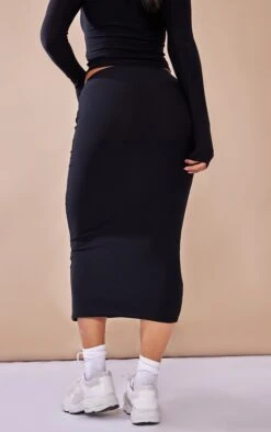 Black Soft Touch Midi Skirt -VelvetMuse Store 3ccacd7015328d07c5985284d4311bc174eb343c cnb8206 3