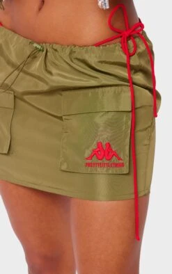 Kappa Khaki Nylon Cargo Micro Mini Skirt -VelvetMuse Store 3dacc2d3b852767533411a8bd584593ea28eb1d0 cnd8274 5
