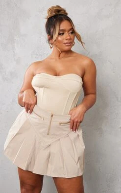 Shape Stone Cargo Zip Detail Frill Mini Skirt -VelvetMuse Store 3f175d37a97f0527ff5c2b824a5c67323084014c cnc4673 4