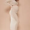Maternity Moss Sand Soft Touch Midaxi Skirt