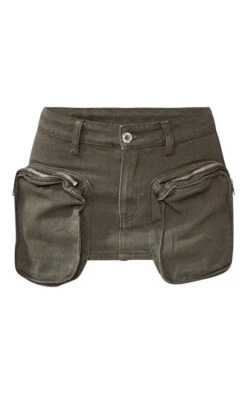 Khaki Cargo Pocket Mini Denim Skirt -VelvetMuse Store 52fdf2f504a1e43e771928705ec3d6c15f73db48 cnc2041 6