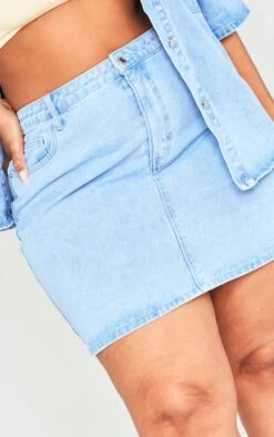 Plus Light Blue Wash Denim Mini Skirt -VelvetMuse Store 599530c1de3320506c3d91149599c55f3cb3f778 cnd2842 5
