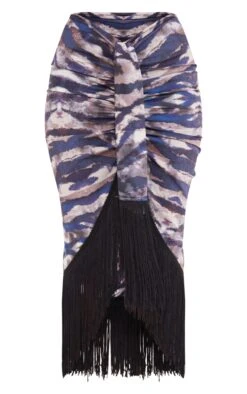 Brown Tiger Print Tassel Hem Midi Skirt -VelvetMuse Store 677534dbcd9cf30b6ed46eaca38858b4535c6000 cnc8591 5