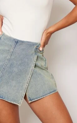 Vintage Wash Denim Wrap Over Mini Skirt -VelvetMuse Store 706e55801be5cdb0ee3b9b191e6772a10da43319 cnc6398 5