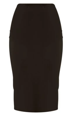 Plus Black Stretch Woven Midi Skirt 9 Plus Black Stretch Woven Midi Skirt -VelvetMuse Store 73812e80a4a73465a12196ad68966e67deb9b90a cnd2763 5
