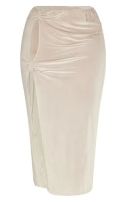 Plus Moss Sand Cut Out Side Midi Skirt -VelvetMuse Store 7c723358d36fb8739d388997b296dafe4d7266d1 cnd5021 5