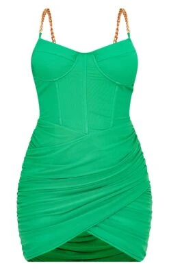 Green Chain Strap Corset Bodycon Dress -VelvetMuse Store 7de9b78c8d5c0dbdcfff8d4d2d2f7218bcb66cf4 cmt7041 6