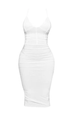 Shape Ivory Slinky Panelled Midi Dress -VelvetMuse Store 800047ffb728a00f0d0474aa80c6ba1ea5bd5236 clx5709 6
