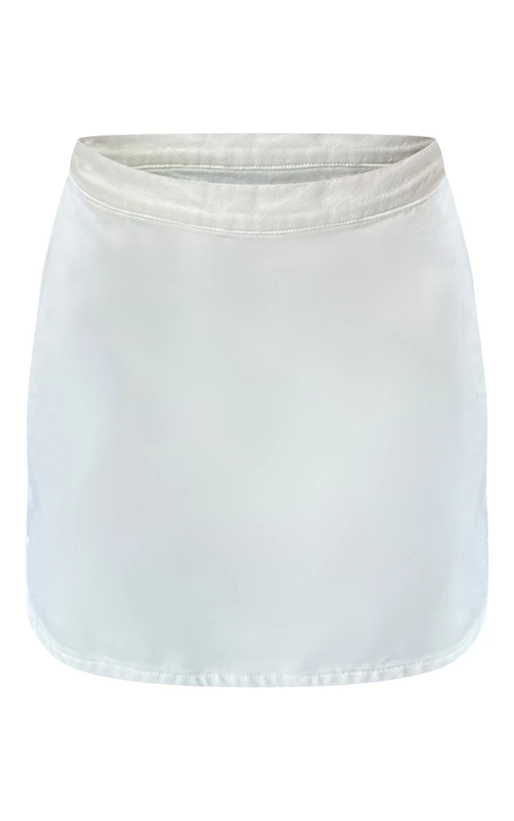 Ecru Denim Skirt 6 Ecru Denim Skirt - Image 6