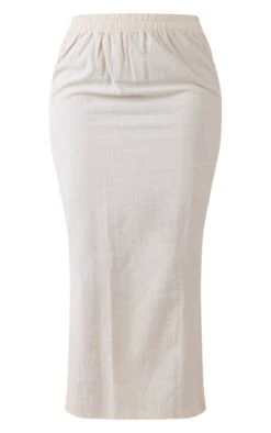 Tall Off White Linen Midi Skirt -VelvetMuse Store 82baeb15edcdb52464b3a7bf5c88847cb2427d45 cnd3488 5
