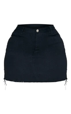 Plus Basic Black Denim Skirt -VelvetMuse Store 83bda3d645344202b9a547e8f5f5386aab92fad1 cmq4649 6