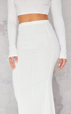 Cream Textured Rib Low Rise Midi Skirt -VelvetMuse Store 849f51fb60a4f047bd13df1b96f50b211b220ac4 cnb5487 4