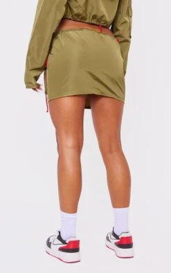 Kappa Khaki Nylon Cargo Micro Mini Skirt -VelvetMuse Store 870973ae39a3437d684b57089a79950145a93a21 cnd8274 3