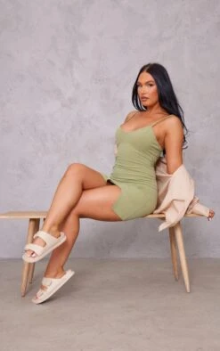 Khaki Strappy Split Hem Bodycon Dress -VelvetMuse Store 900c6504e84644f59d81407d3147f0f724cdfb91 cnd8889 3