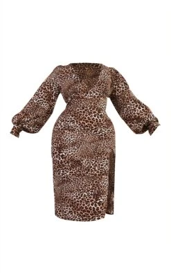 Plus Leopard Plunge Side Split Midi Dress -VelvetMuse Store 90821df972f08d4ddf91183a3cb3c823a1c6323e cmw2874 6
