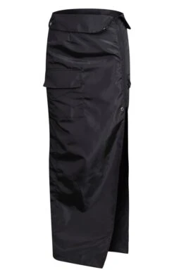 Petite Black Cargo Fold Over Waistband Midaxi Skirt -VelvetMuse Store 90d7530ed1e063d2937f68ad8a8031b814b0e802 cnb6787 5