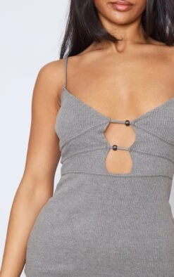 Khaki Ribbed Trim Detail Strappy Bodycon Dress -VelvetMuse Store 9232151ef63f86f28fce5b4645151401b767a293 cnd2258 4