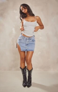 Petite Light Blue Wash Micro Mini Cut Out Denim Skirt -VelvetMuse Store 9434e87dd9a62f68e851f8ca02caabf906a4ace8 cnd0162 4