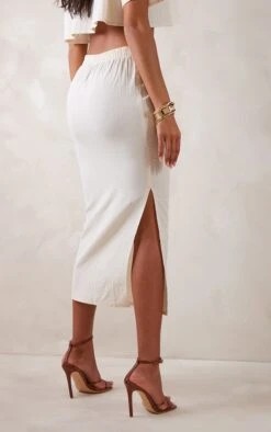 Tall Off White Linen Midi Skirt -VelvetMuse Store 9824c05184490c29478c158fab03a61581e7fb5d cnd3488 3