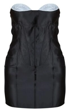 Black Corset Bandeau Diamante Trim Bodycon Dress -VelvetMuse Store 9d7576ad27fa40544c75ac0d3d5c5ee290534eba cnb7410 5