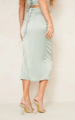 Sage Khaki Satin Lace Up Back Midi Skirt -VelvetMuse Store a282d1b3f29dc7ae9a4d610e33f6a57c3a1ff530 cmz4120 3