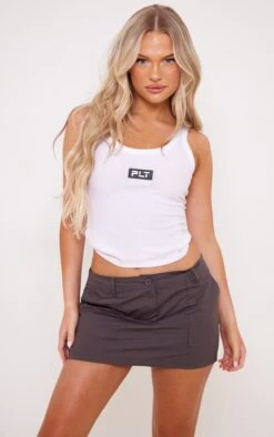 Charcoal Grey Woven Low Rise Micro Mini Cargo Skirt -VelvetMuse Store a8e5f9143f3e04ebfb74a029a8437f3ad4b465c4 cnc8630 4