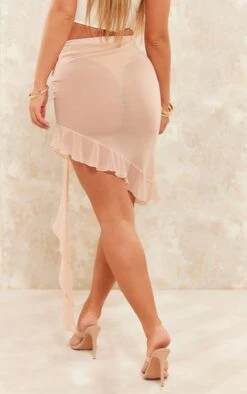 Stone Mesh Rosette Trim Ruffle Detail Midi Skirt -VelvetMuse Store ab6c3877d36d1910c197e430608336ec2f1e7263 cne4631 3