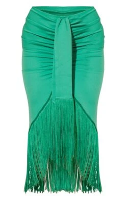 Bright Green Tassel Hem Midi Skirt -VelvetMuse Store b91c49f1023177976250d1a6a004f85707099e12 cmt5175 5