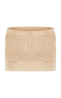 Stone Woven Low Rise Micro Mini Cargo Skirt -VelvetMuse Store c46e94b0bcf05f188edb9e590ada0421259ee5e5 cnc8629 6