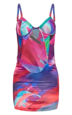Multi Abstract Print Satin Underwired Strappy Bodycon Dress -VelvetMuse Store c76b1625877b9f99d9facf2b3d8a20a52746ac25 cnd7678 5