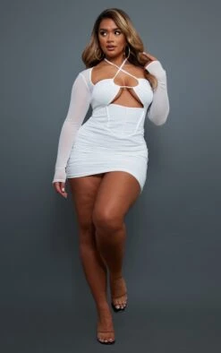 Shape Cream Mesh Corset Cut Out Bodycon Dress -VelvetMuse Store cdfb91c121c3c0776eb9157c9362546e3ff6bc4d cnc8800 3