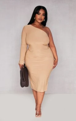 Plus Stone Slinky One Shoulder Midi Dress -VelvetMuse Store d0fe3e876757a93a1796d01ca5fb6cc763db86b9 cnd2775 3