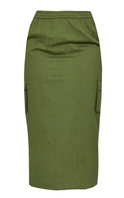 Khaki Linen Look Cargo Pocket Midi Skirt 9 Khaki Linen Look Cargo Pocket Midi Skirt -VelvetMuse Store d83d57c5c6f8a58bf04aebe66cc851e3cc20f395 cnd4588 5