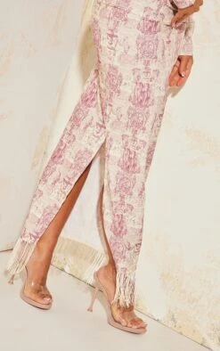 Rose Renaissance Print Tassel Hem Midaxi Skirt -VelvetMuse Store dafee30941a7730e7196a8074c3034ca7a8dbc97 cnd7016 4