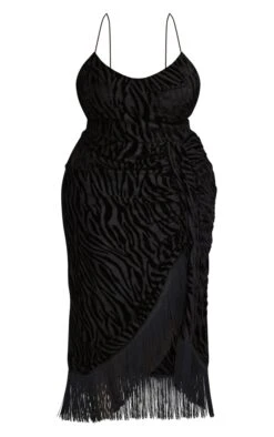 Plus Black Devore Tassel Detail Underwired Draped Midi Dress -VelvetMuse Store dd704fabf358a62b7063166ef0687ac26901445a cnb5218 5