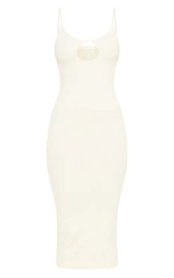 Ecru Structured Snatched Rib Cut Out Strappy Midaxi Dress -VelvetMuse Store dec46bba8d1edafa5dcc8239e69c1ee4a6f9f501 cmy4945 6